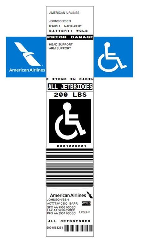 aa rfid tags|american airlines mobility device tags.